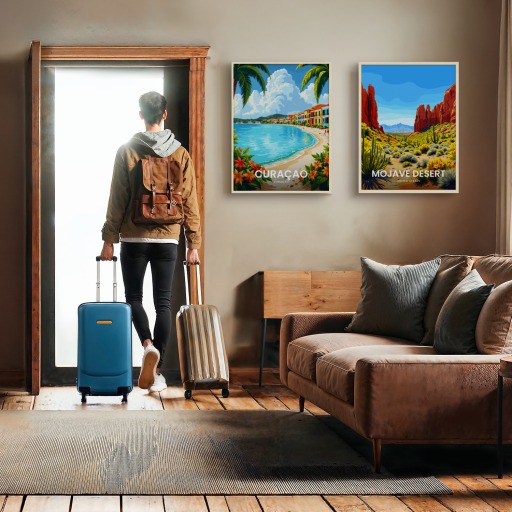 Curaçao Travel Print - Vintage Travel Art Poster 11