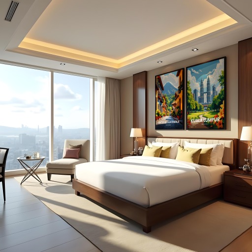 Kuala Lumpur Travel Print - Vintage Travel Art Poster 10