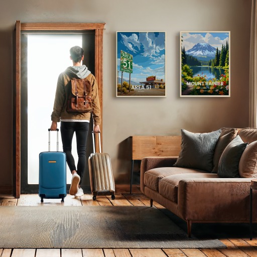 Area 51 Travel Print - Vintage Travel Art Poster 11