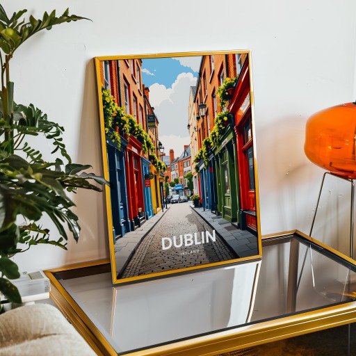 Dublin Travel Print - Vintage Travel Art Poster 9