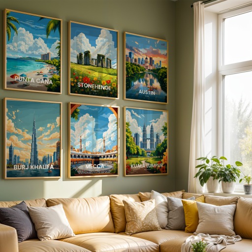 Mecca Travel Print - Vintage Travel Art Poster 8