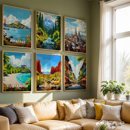 Mojave Desert Travel Print - Vintage Travel Art Poster 8