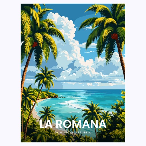 La Romana Travel Print - Vintage Travel Art Poster 6