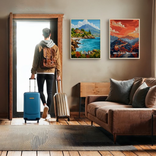 Sicily Travel Print - Vintage Travel Art Poster 11