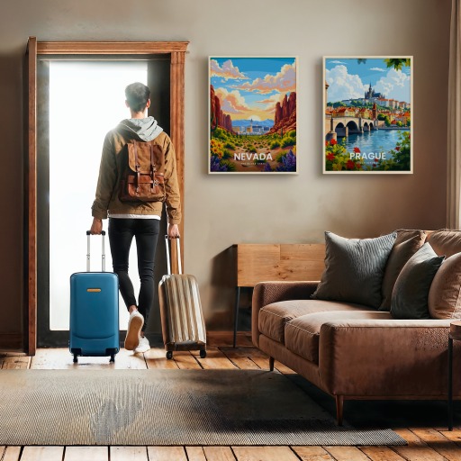 Nevada Travel Print - Vintage Travel Art Poster 11