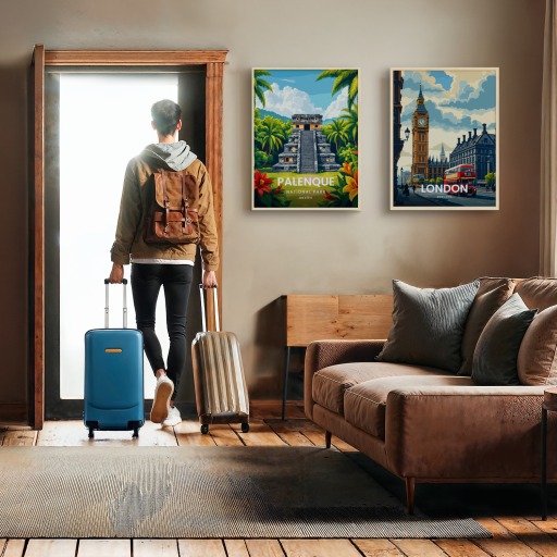 Palenque National Park Travel Print - Vintage Travel Art Poster 11