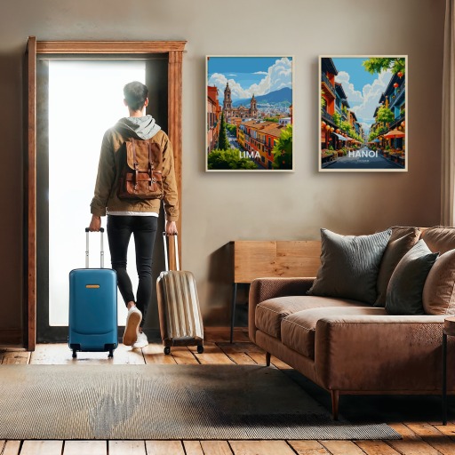 Lima Travel Print - Vintage Travel Art Poster 11