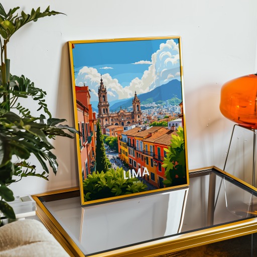Lima Travel Print - Vintage Travel Art Poster 9