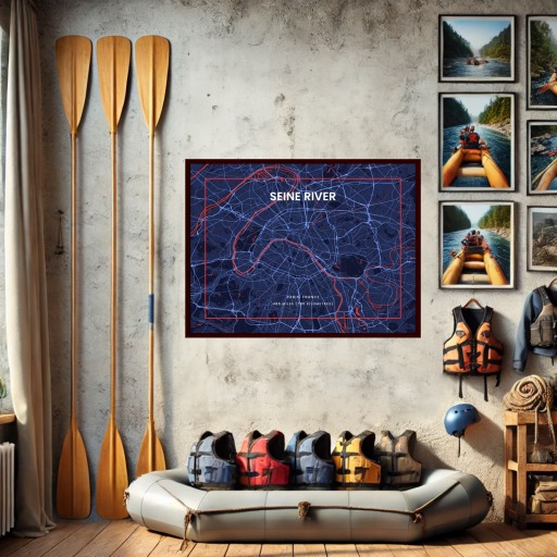 La Seine River through Paris in High Energy Poster 8