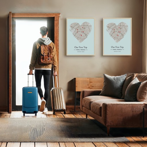 Our First Trip Poster - Street Map 9