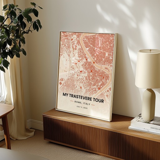 My Stay in Trastevere Poster - Route Map 11