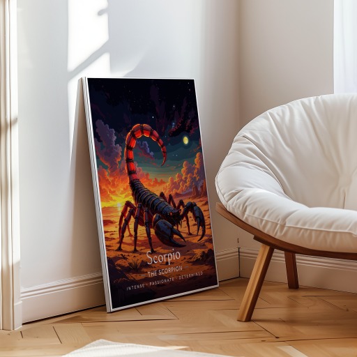 Scorpio in Enchanted Surrealism Print - Custom Zodiac Sign Poster 10