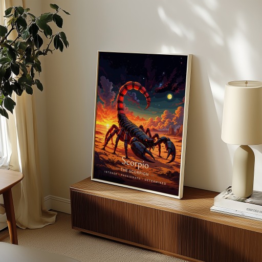 Scorpio in Enchanted Surrealism Print - Custom Zodiac Sign Poster 11