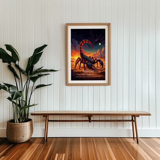 Scorpio in Enchanted Surrealism Print - Custom Zodiac Sign Poster 9