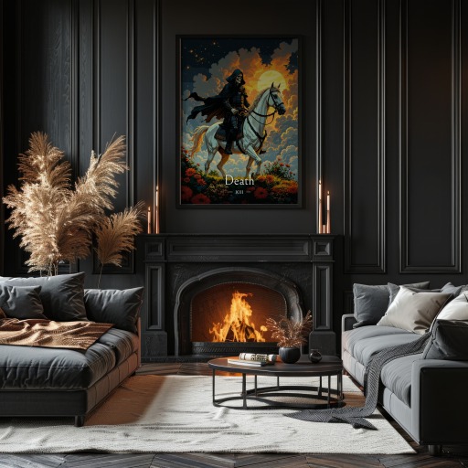 Death in Enchanted Surrealism Print - Custom Tarot Card Poster 10