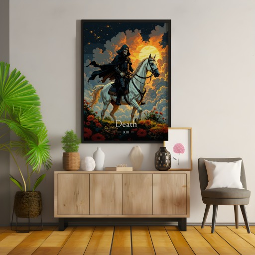 Death in Enchanted Surrealism Print - Custom Tarot Card Poster 8