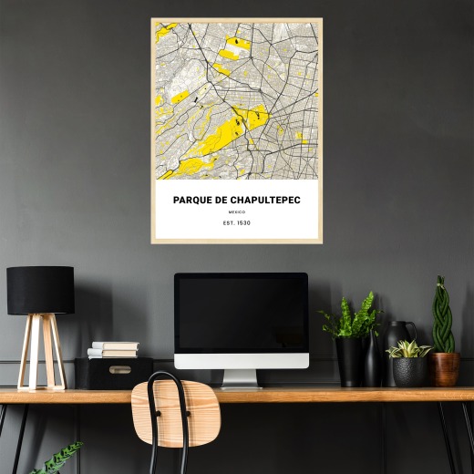 Parque de Chapultepec Poster - Street Map 2