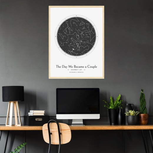The Day We Became a Couple Poster - Celestial Map 2