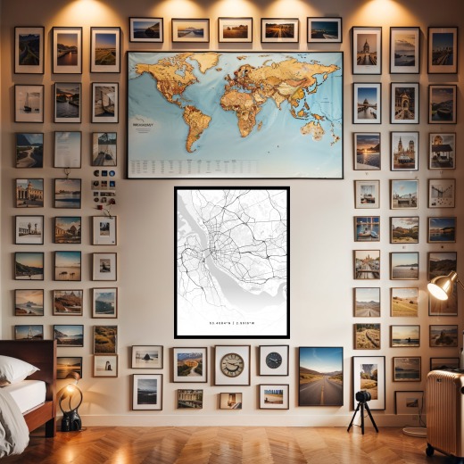 Liverpool in Light Poster - Street Map 2