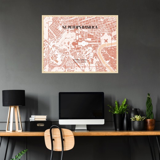 Basilica di San Pietro Poster - Street Map 2