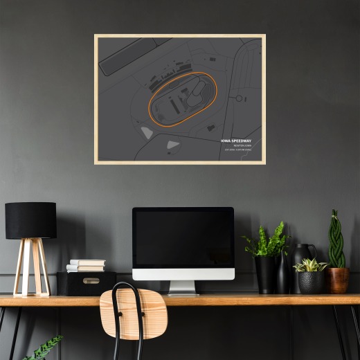 Iowa Speedway Poster - Track Map 2