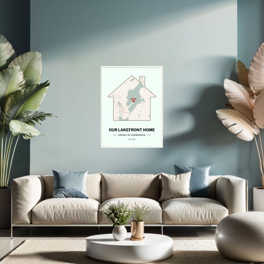 Our Lakefront Home Poster - Street Map 2