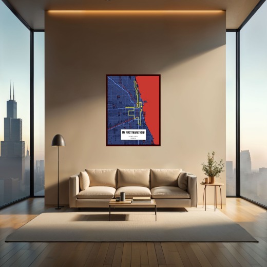 My First Marathon Poster - Route Map 2