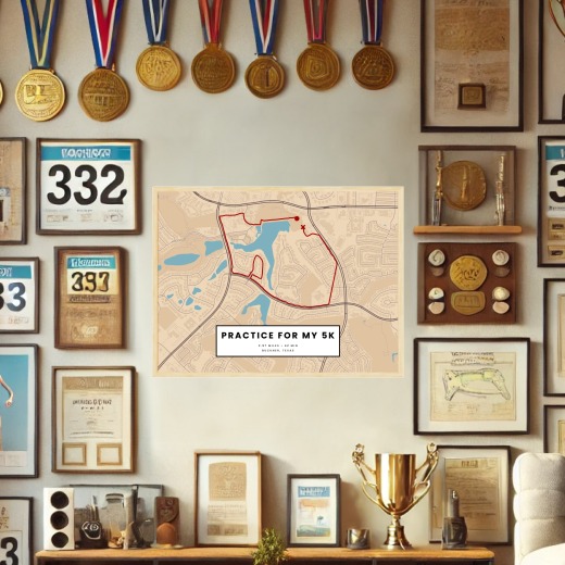 Practice for my 5k Poster - Route Map 2