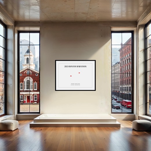 2024 Boston Marathon Poster - Route Map 7