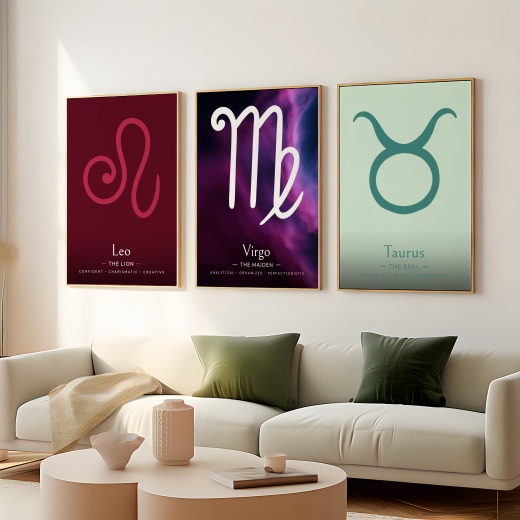 Virgo in Curvy Print - Custom Zodiac Sign Poster 8