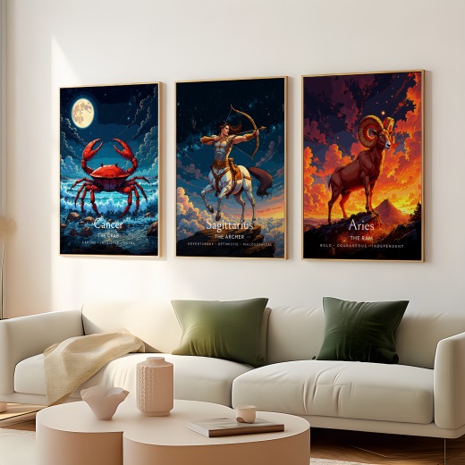 Sagittarius in Enchanted Surrealism Print - Custom Zodiac Sign Poster 8