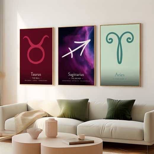 Sagittarius in Curvy Print - Custom Zodiac Sign Poster 8