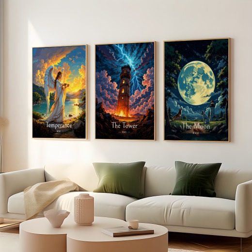 The Tower in Enchanted Surrealism Print - Custom Tarot Card Poster 8