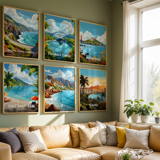 Ios Travel Print - Vintage Travel Art Poster 8