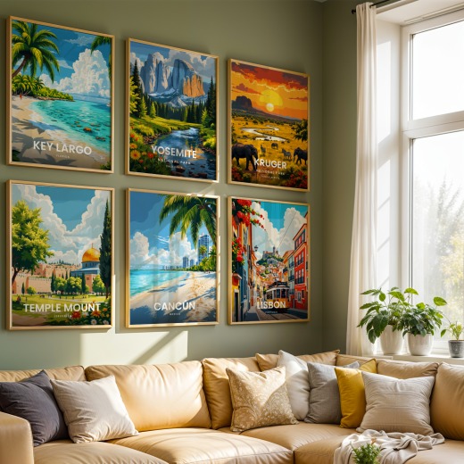 Cancún Travel Print - Vintage Travel Art Poster  8