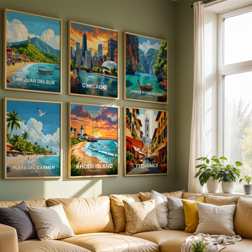 Rhode Island Travel Print - Vintage Travel Art Poster 8