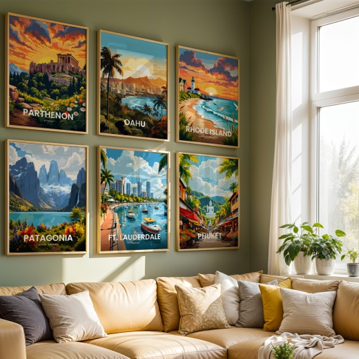 Ft. Lauderdale Travel Print - Vintage Travel Art Poster 8