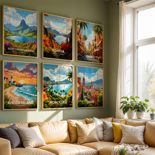 Honolulu Travel Print - Vintage Travel Art Poster 8