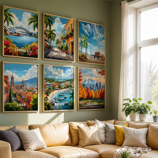 Bimini Travel Print - Vintage Travel Art Poster  8