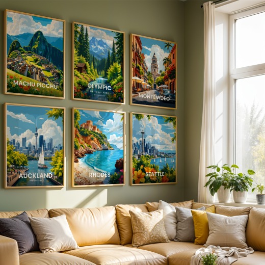 Rhodes Travel Print - Vintage Travel Art Poster 8