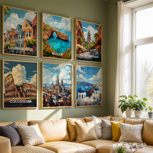 Milan Travel Print - Vintage Travel Art Poster 8