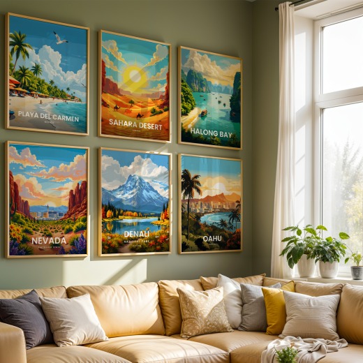 Denali National Park Travel Print - Vintage Travel Art Poster 8