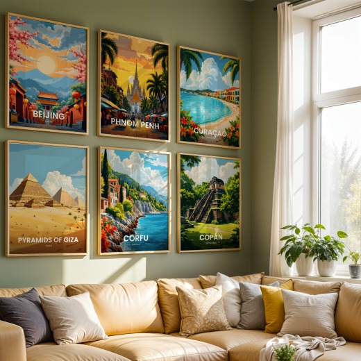 Corfu Travel Print - Vintage Travel Art Poster 7