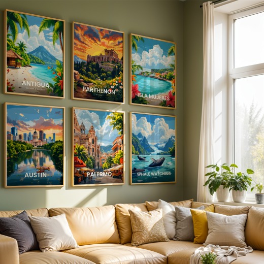 Palermo Travel Print - Vintage Travel Art Poster 8