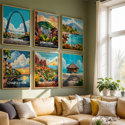 New Mexico Travel Print - Vintage Travel Art Poster 8