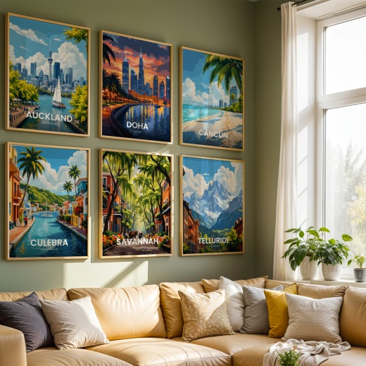 Savannah Travel Print - Vintage Travel Art Poster 8