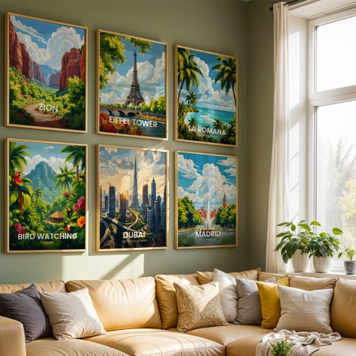 Dubai Travel Print - Vintage Travel Art Poster 8