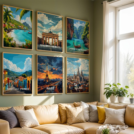 Paris Travel Print - Vintage Travel Art Poster 8