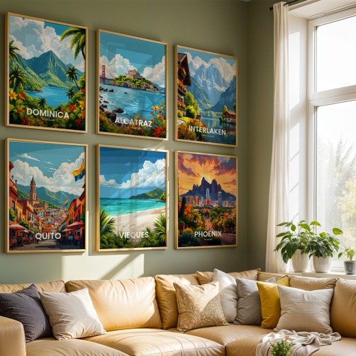 Vieques Travel Print - Vintage Travel Art Poster 8