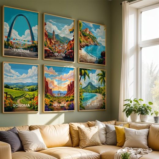 Nevada Travel Print - Vintage Travel Art Poster 8